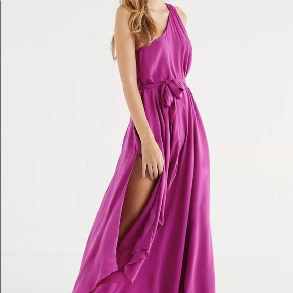 Urban Outfitters Dress Maxi Silky Satin Avery - Picture 3 of 7